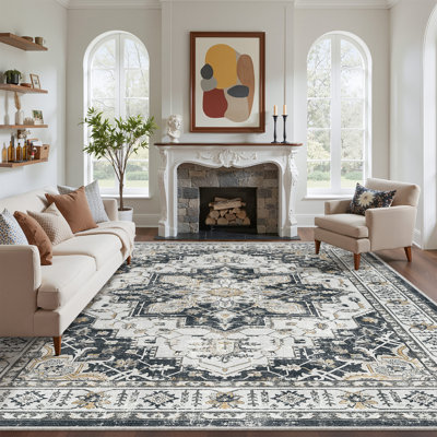 Malila Machine Washable Non-Slip Area Rug