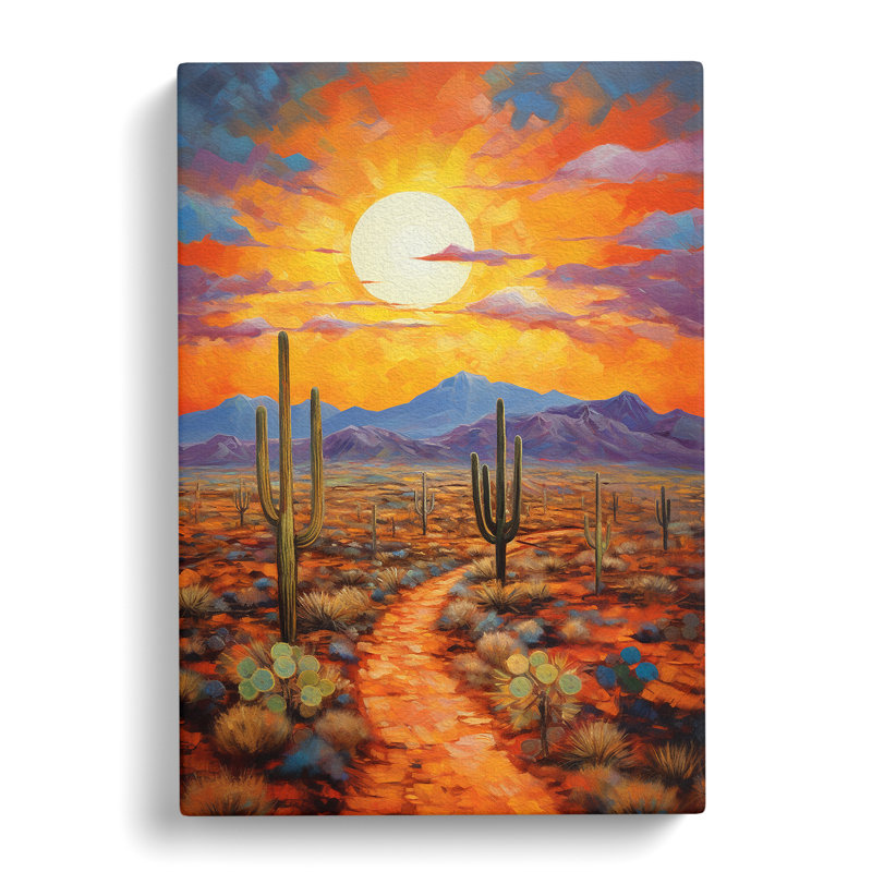 Desert Impressionism No.2 - Wrapped Canvas Print, 50cm H x 35cm W x 3cm D