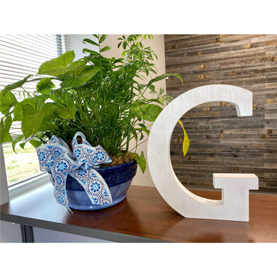 Text & Numbers Letter Block
