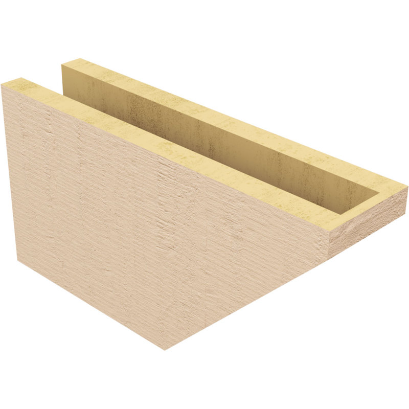 Queue de chevron Concord Woodgrain TimberThane, brun clair apprêté, H 7 po x l 19 po x P 11 po
