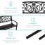 Banc de jardin en acier pour l'extérieur-1047385533