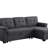 84" Linen Reversible Sleeper Sectional Sofa With Storage Chaise-1093544640-1093544641