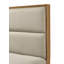 1 lit plateforme avec rangement et tête de lit tapissier ultra-moelleux avec deux tiroirs de rangement en bois massif et meubles de chambre à coucher en bois naturel