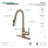 Kingston Brass Continental Single-Handle Pull-Down Kitchen Faucet-29272801