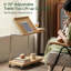 Table de bout en bois massif avec roulettes-646354990-646355153