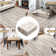 Floral Machine Washable Rug with Rubber Backing for Living Room Large Non-Slip Dining Room Rug Easy-Cleaning Floor Carpet for Bedroom Office Nursery Playroom