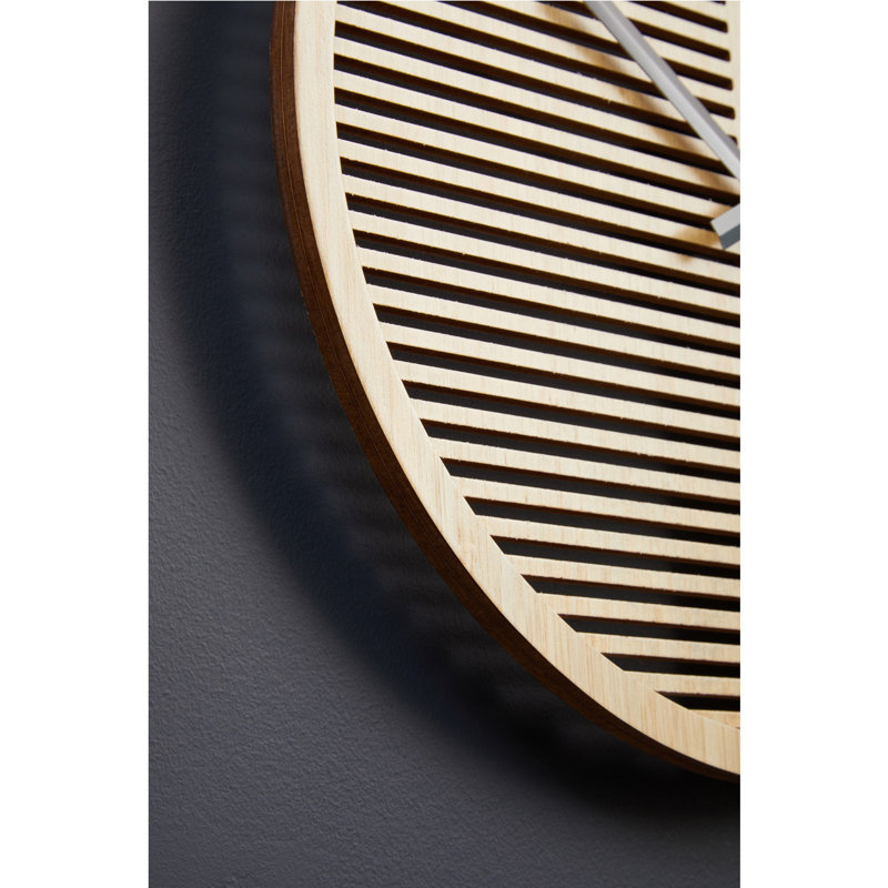 Whittman Wood Wall Clock, 40 H x 40 W x 5 D cm