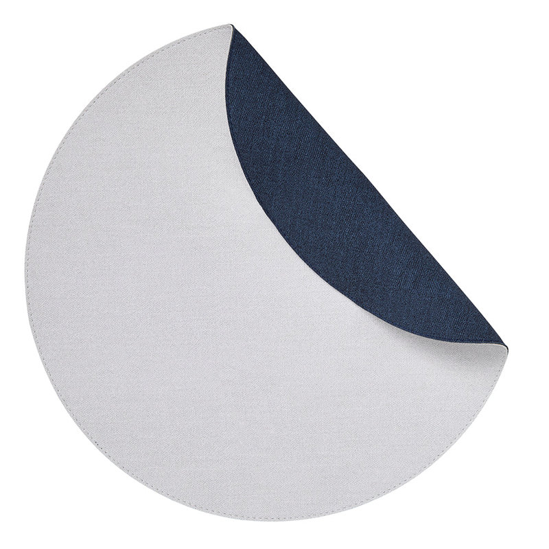 Napperons Chic Denim, Blanc / bleu marine