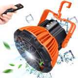 2-In-1 Portable Camping Fan Electric Lantern Fan with Hanging Hook