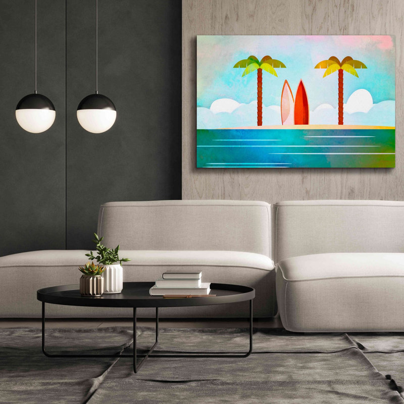 «Tropical Island» par Andrea Haase, estampe numérique sur toile, H 40 po x l 60 po x P 1,5 po