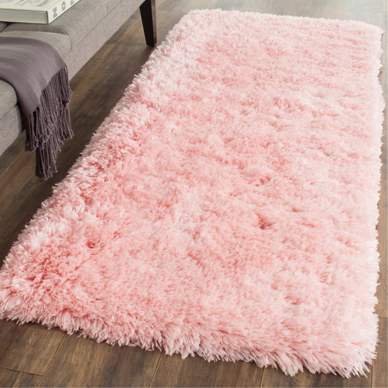 Gentas Hand Tufted Solid Color Shag Performance Area Rug