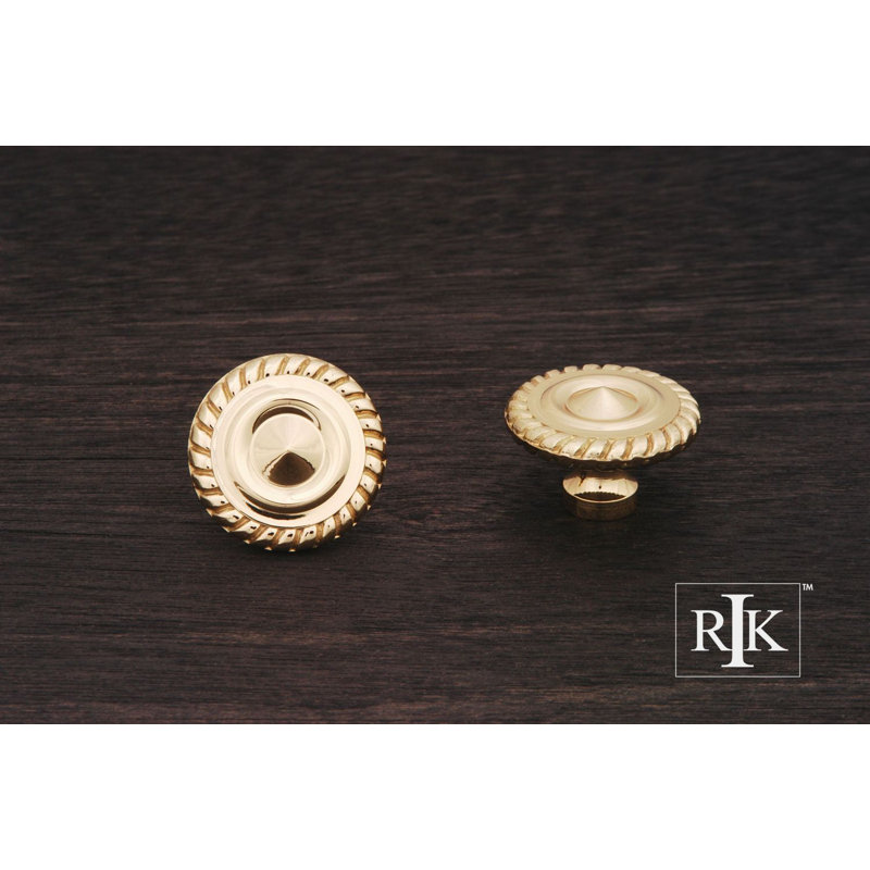 CK Series Knob, Polished Brass