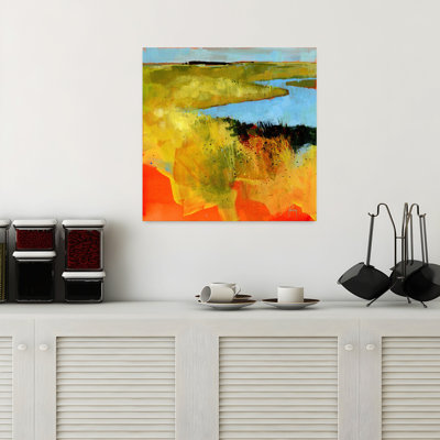 Backwaters, paysage abstrait contemporain, art naturel