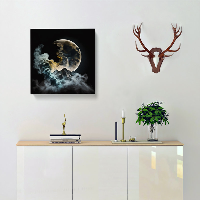 Moon Smoke - No Frame Print, 50cm H x 50cm W x 3cm D