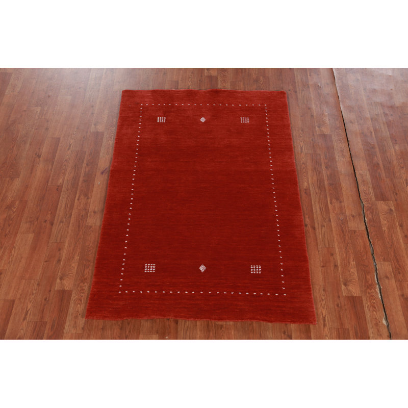 Tapis indien en laine fabriqué à la main Gabbeh 3 x 5