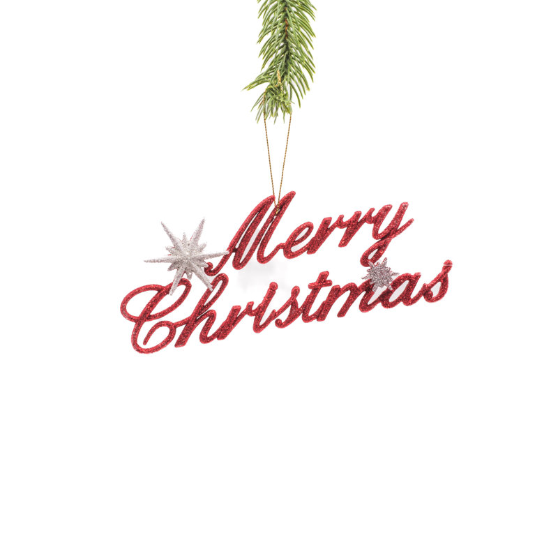 Ornement en plastique Fjolla Merry Christmas Holiday