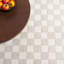 Tapis à carreaux en laine / coton touffeté à la main de couleur beige / ivoire MSR4760 Martha Stewart-90584592