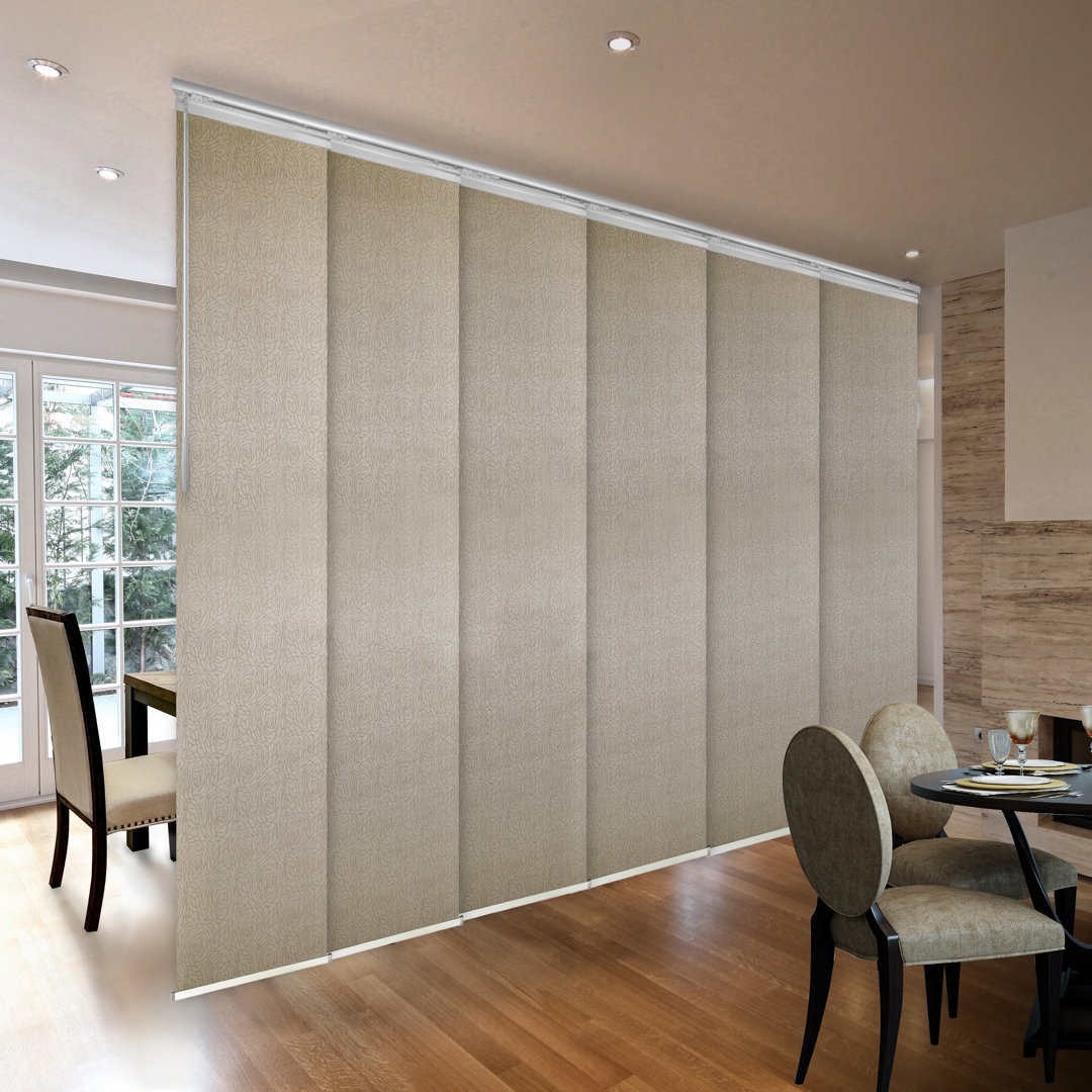 Iris Semi Sheer Vertical Blind Rod Desyne 