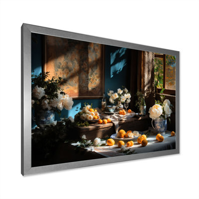Nature morte sérénité florale IV sur toile