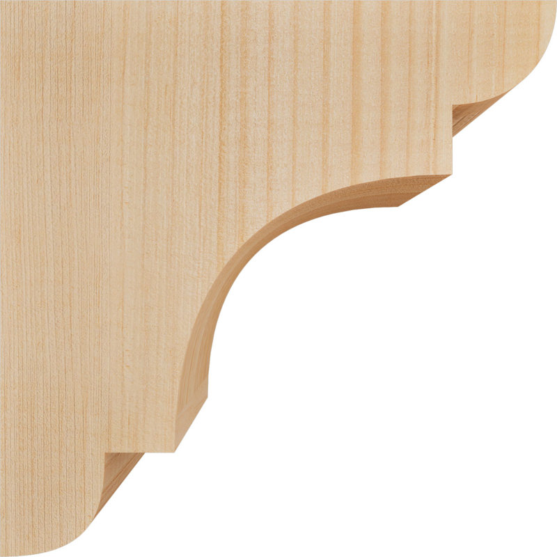 New Brighton Corbel, H 8 po x l 3,5 po x P 8 po, Sapin de Douglas, Lisse