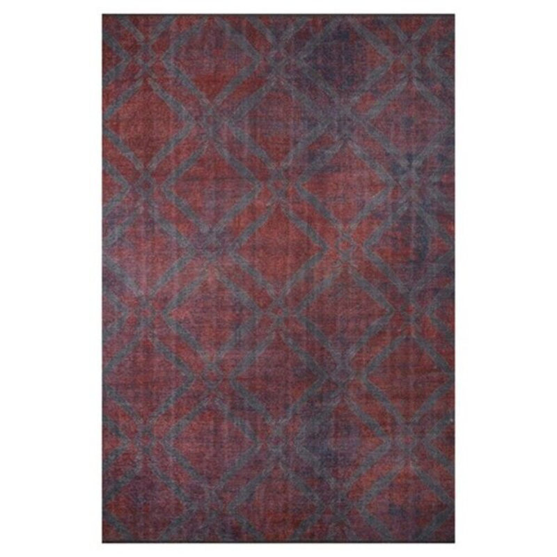 Luxurious Machine Washable Area Rug, 4.9 x 7.5 Feet, 100% Polyester, 1850 g/m², Pile Height: 0.2 inches | Eco-Friendly Recycled Poly Cotton Backing | Perfect for Living Room & Bedroom, Soft and Durable Design
