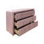 Commode en tissu rose