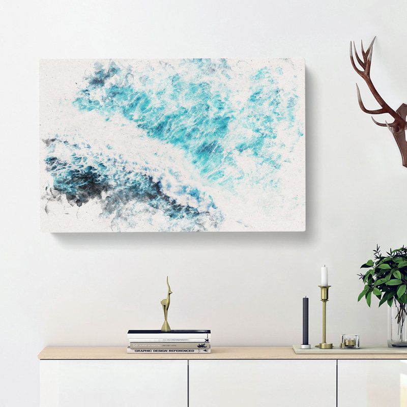 Ocean Dream in Indonesia Watercolour - Wrapped Canvas, 35cm H x 50cm W x 3cm D