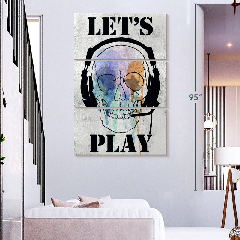Senne Skull Games I, 74" H x 48" W