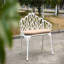 Mobilier d'extérieur en aluminium coulé avec banc floral