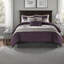 Luxurious Faux Suede Bedding Sets, Purple Polyester Comfort, Home Elegance