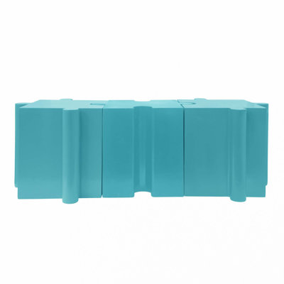 Puzzle Art Side Table, Modular Convex Edge MGO Table,Indoor & Outdoor