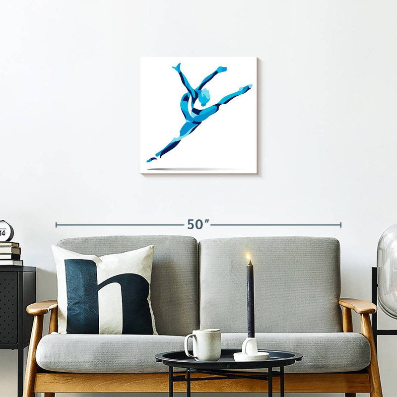 Bleu Sirci Gymnast, H 20 po x l 20 po