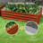 4' x 2' x 1' Set of 2 Raised Garden Bed, Dark Brown Wood Effect-17421229-17421236-17421232