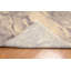 Tapis de zone en laine beige/gris 6 pi x 9 pi one-of-kind à la main noué la Leming