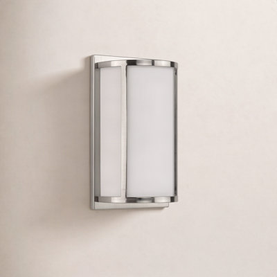 2 Light Glass Dimmable Flush Mounted Sconce