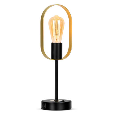 Lampe de bureau 16,3 po noire