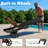 Set Of 2 80" Patio Wicker Chaise Lounge Chairs, Outdoor Rattan Reclining Lounge Chair W/ Rolling Wheels & Pull-Out Side Table, Adjustable Backrest, Ergonomic Wave Design For Poolside, Deck-2006669155