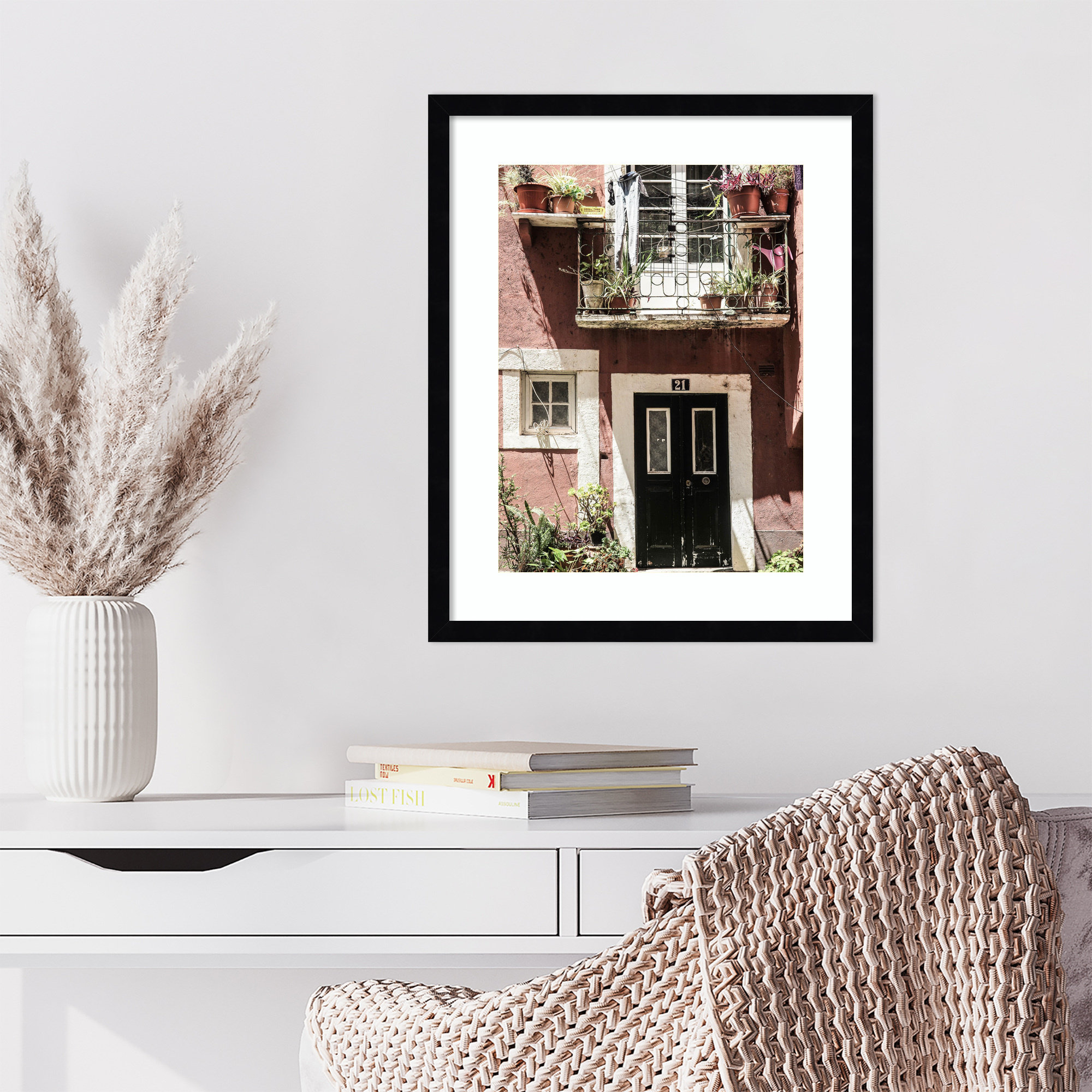 No 21 by Shot by Clint Wood Framed Wall Art Print, 21" H x 17" W, Black