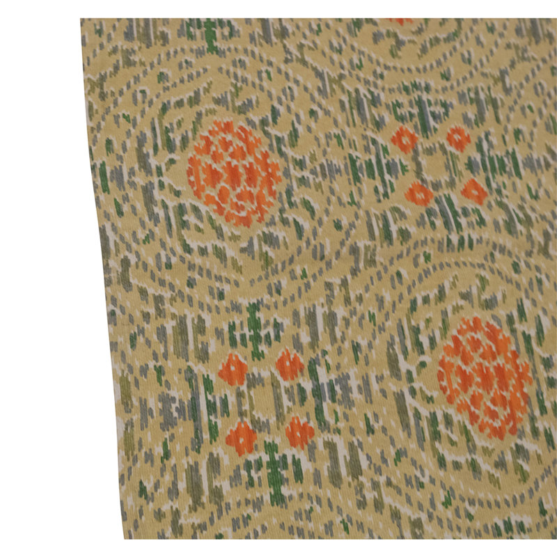 Tapis rectangulaire en laine à tissage plat