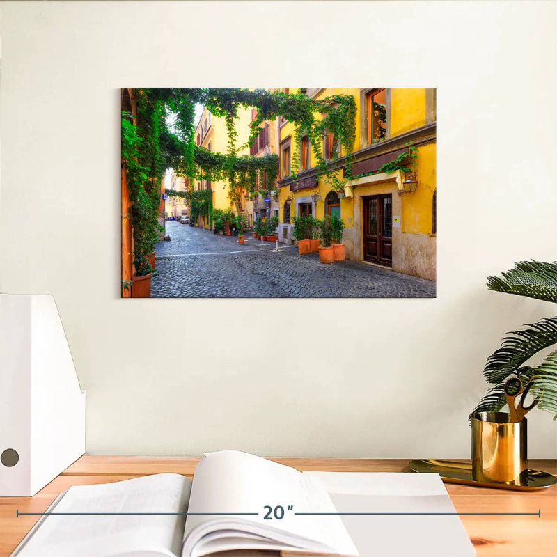 Senne Street In Trastevere, H 8 po x l 12 po