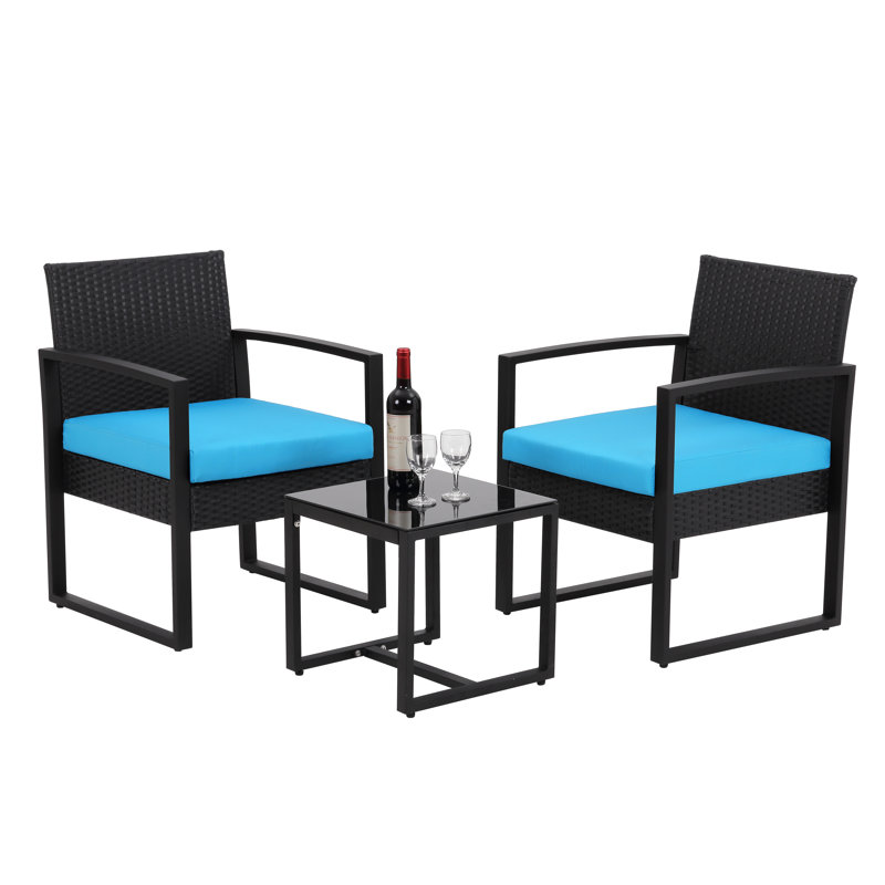 - Person Patio Conversation Set, Blue