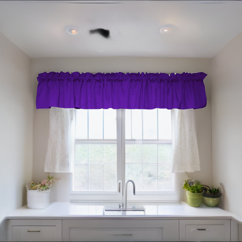 Cantonnière sur mesure l 58 po Pastorella, L 58 po x L 18 po, Mauve