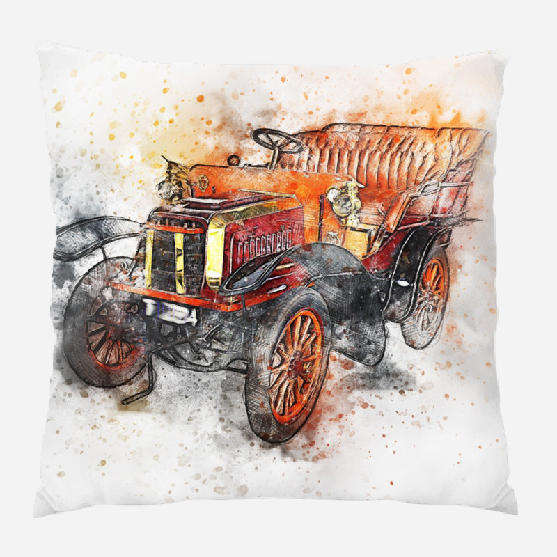 Outdoor Reversible Throw Pillow, Microsuede, Indoor