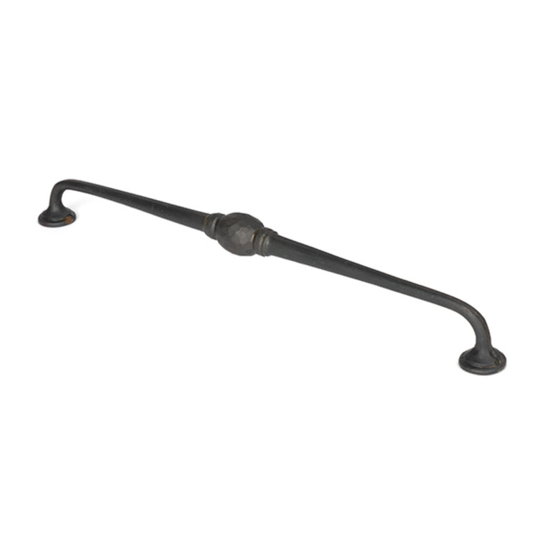 Black 5" Hammered D Handle, Beeswax, 32 cm