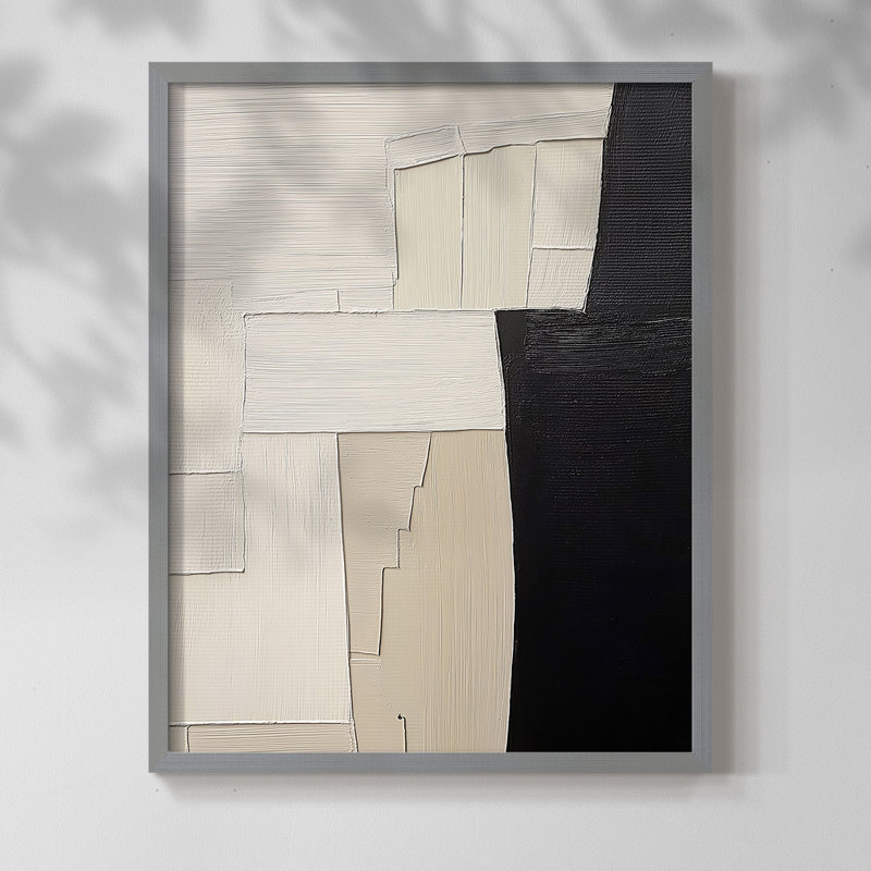 "ABSTRACT Series DCLxxix" par J Paul, H 11 po x l 9 po, Gris