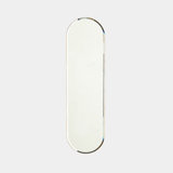 Navona Oval Metal Beveled Mirror