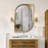 Golden Klimt Oval Mirror