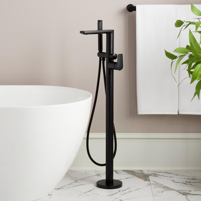 Berwyn Floor Mounted Tub Filler Faucet and Valve