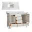 48" Solid Wood Freestanding Single Bathroom Vanity With Carrara Marble Top, Soft-Close Drawers, And 2 Handle Sets