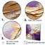 Or lunaire doré et mauve - spirales abstraites, impressions d'art mural-1584459433-1584459432